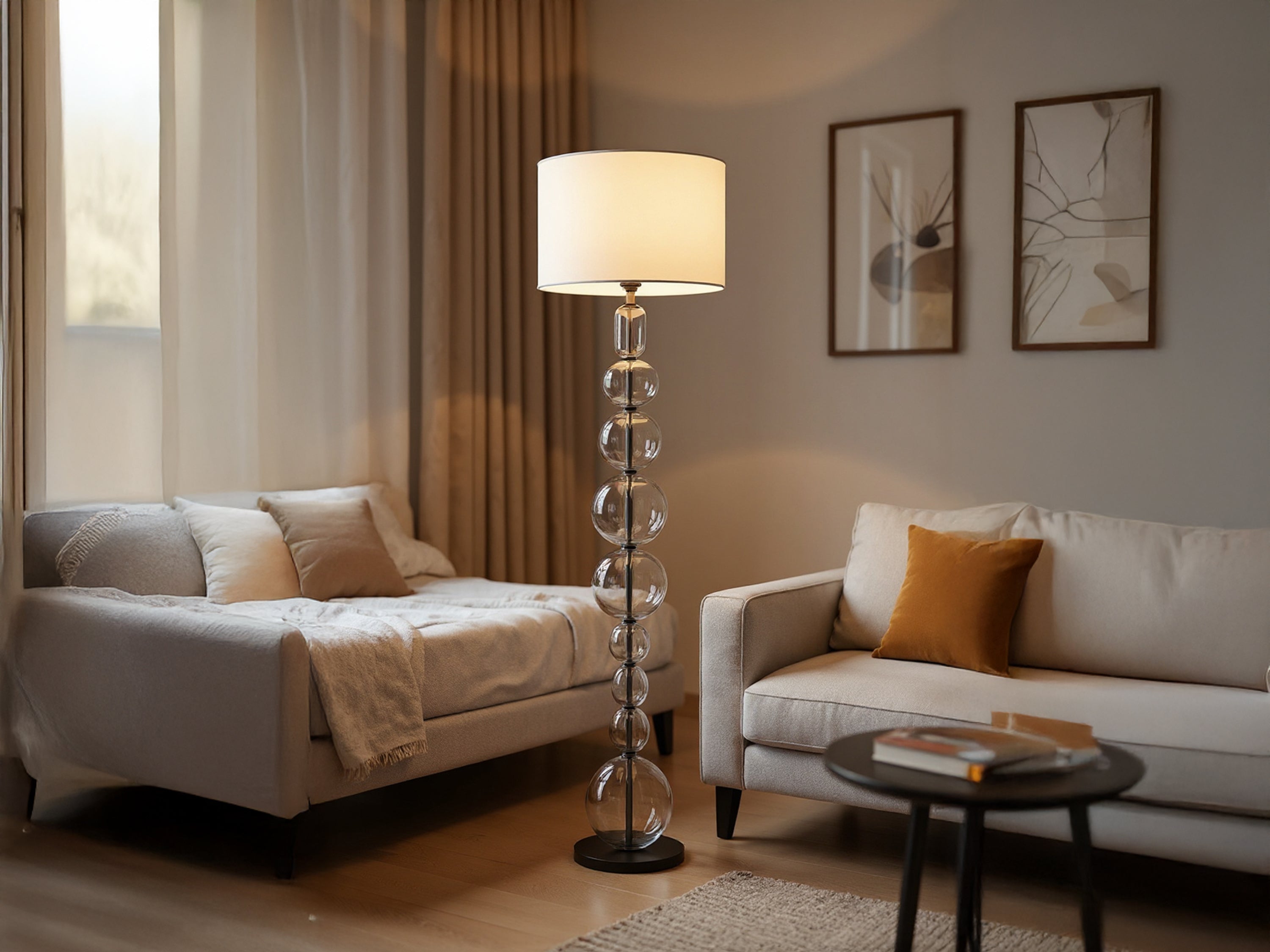 Customizable Handmade Glass Floor Lamp